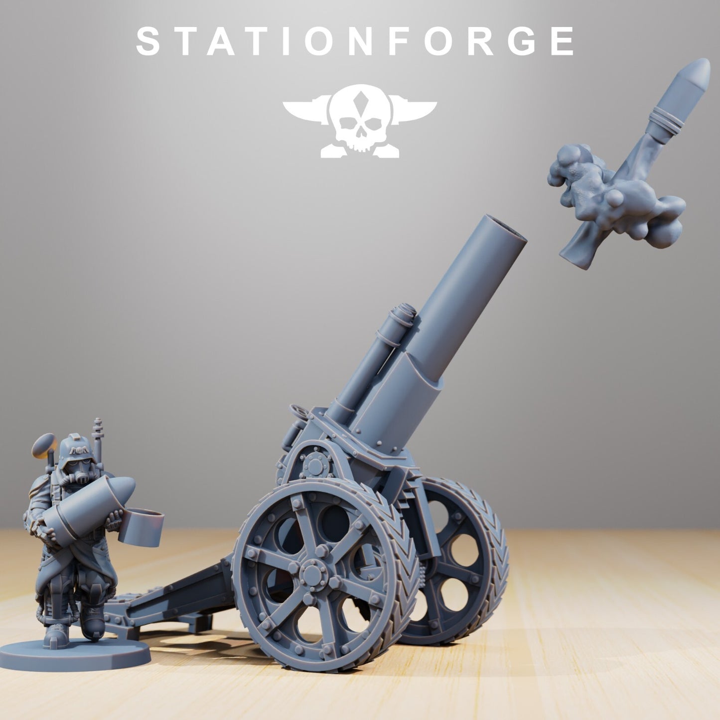 Imperial Soldiers Grim Guard Death Division Light Artillery Korps StationForge