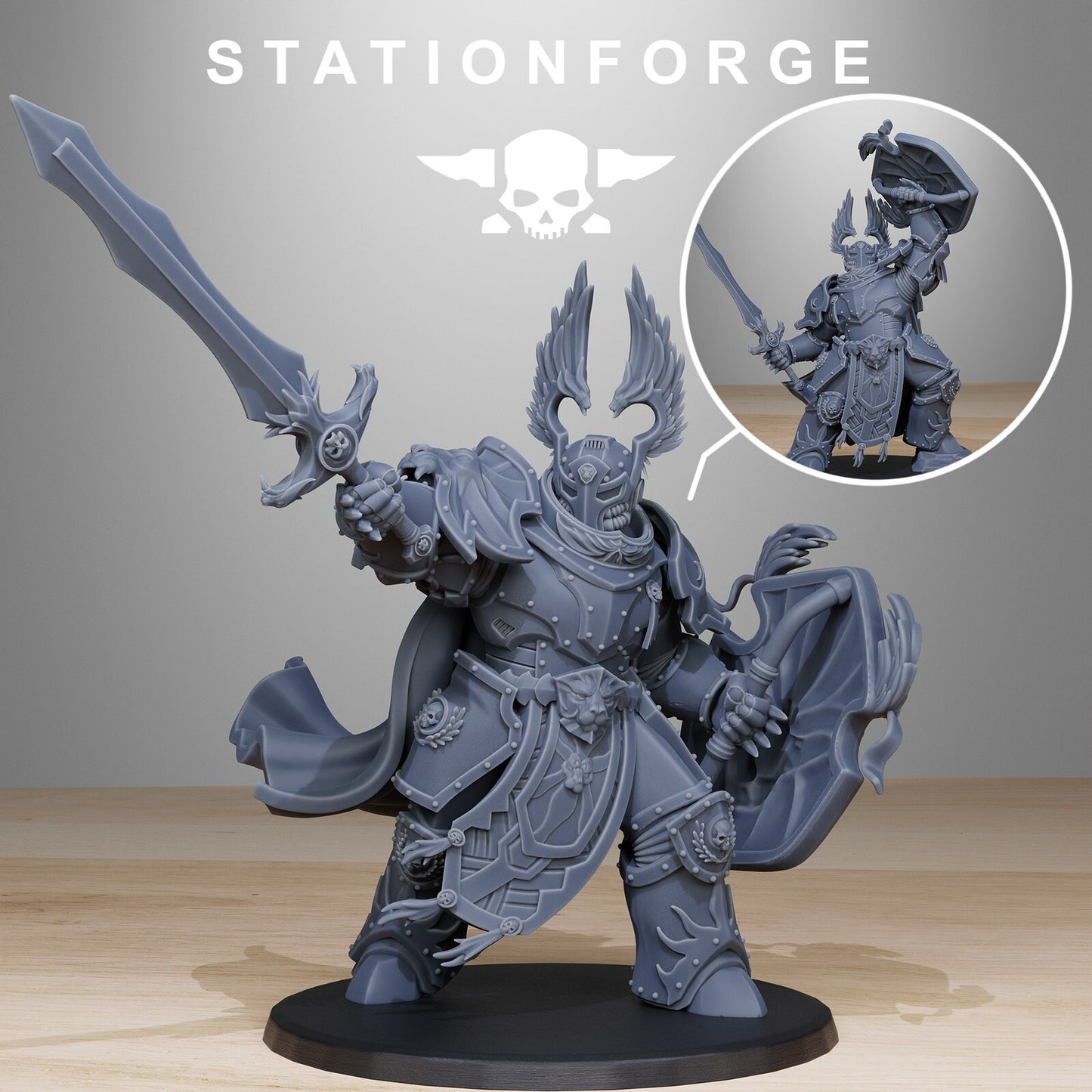 Sir Thalion The Socratis Archon Space Division Marine Core StationForge Grimdark