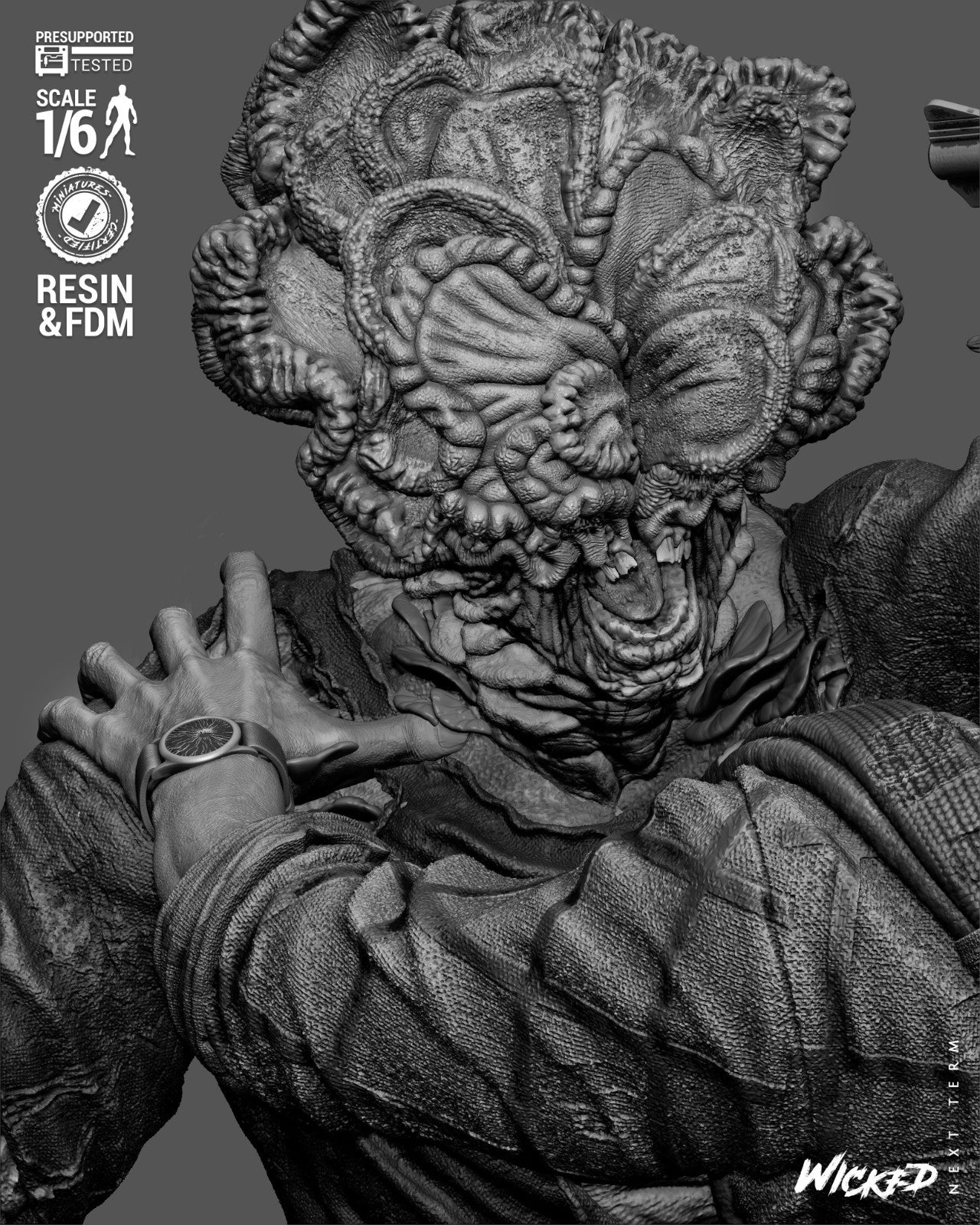 The Last of Us Diorama – Wicked 3D Printed 16K Unpainted Resin Model Kit 1:6