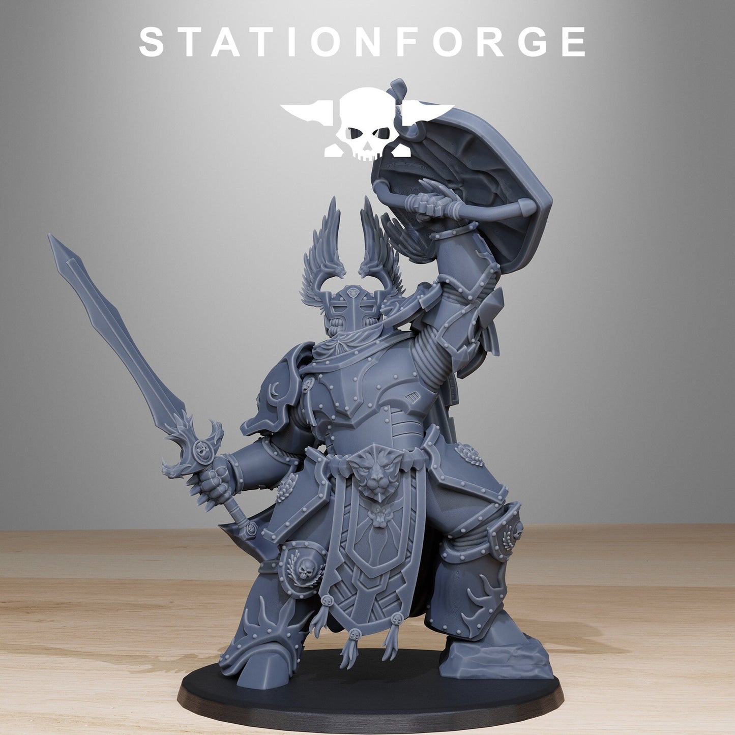 Sir Thalion The Socratis Archon Space Division Marine Core StationForge Grimdark