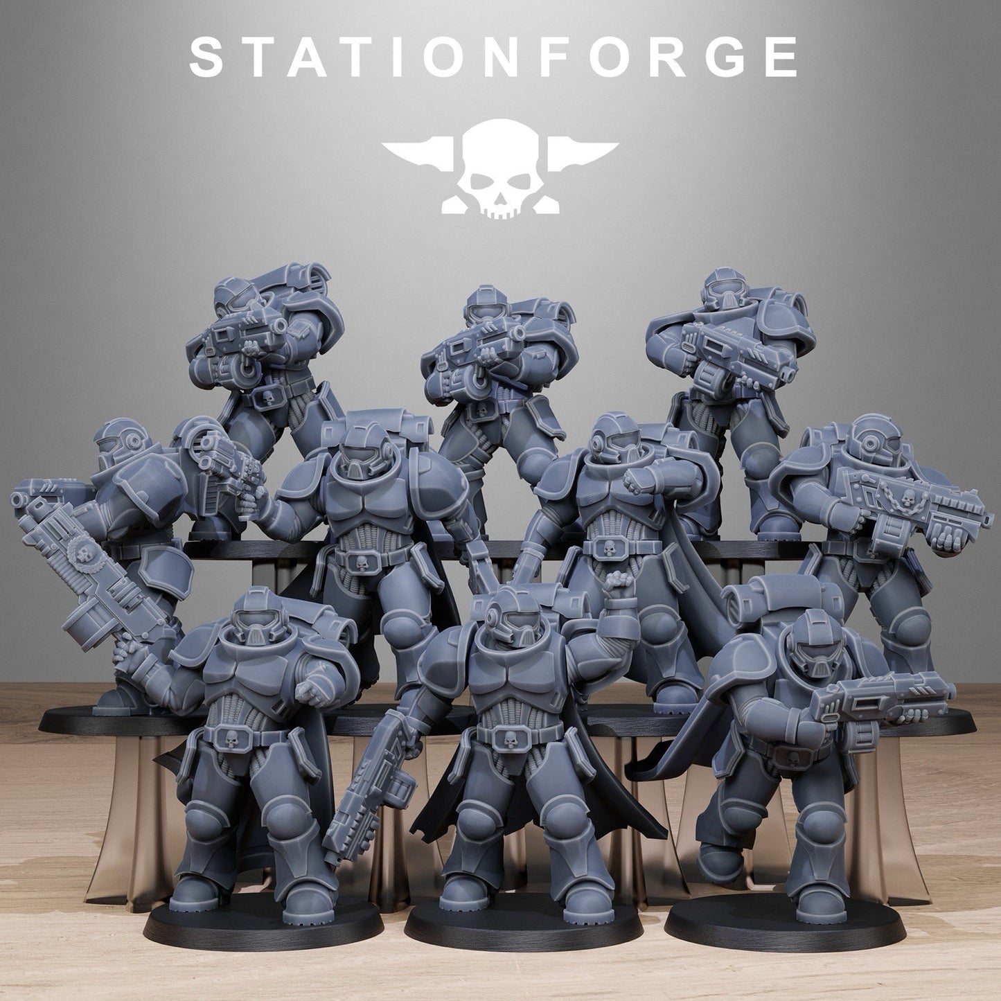 Socratis Brute Marines Space Division Resin Proxy StationForge