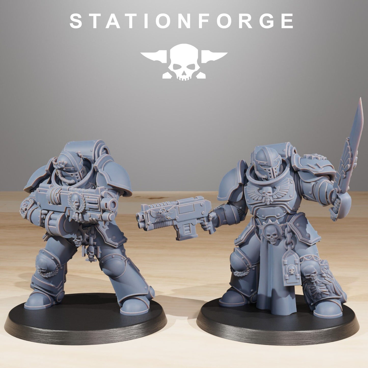 Socratis Elite Marines x10 Space Division StationForge resin proxy