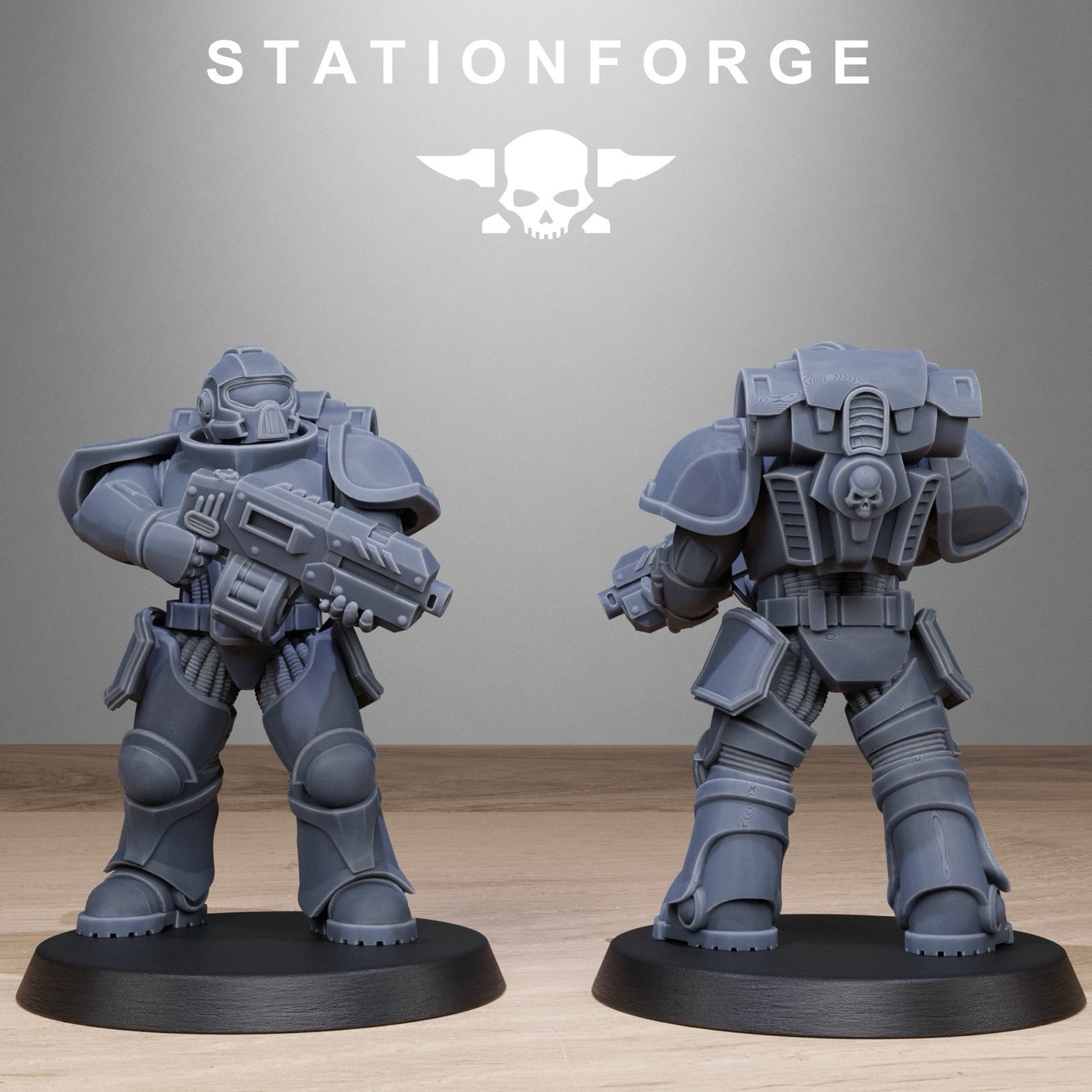 Socratis Brute Marines Space Division Resin Proxy StationForge