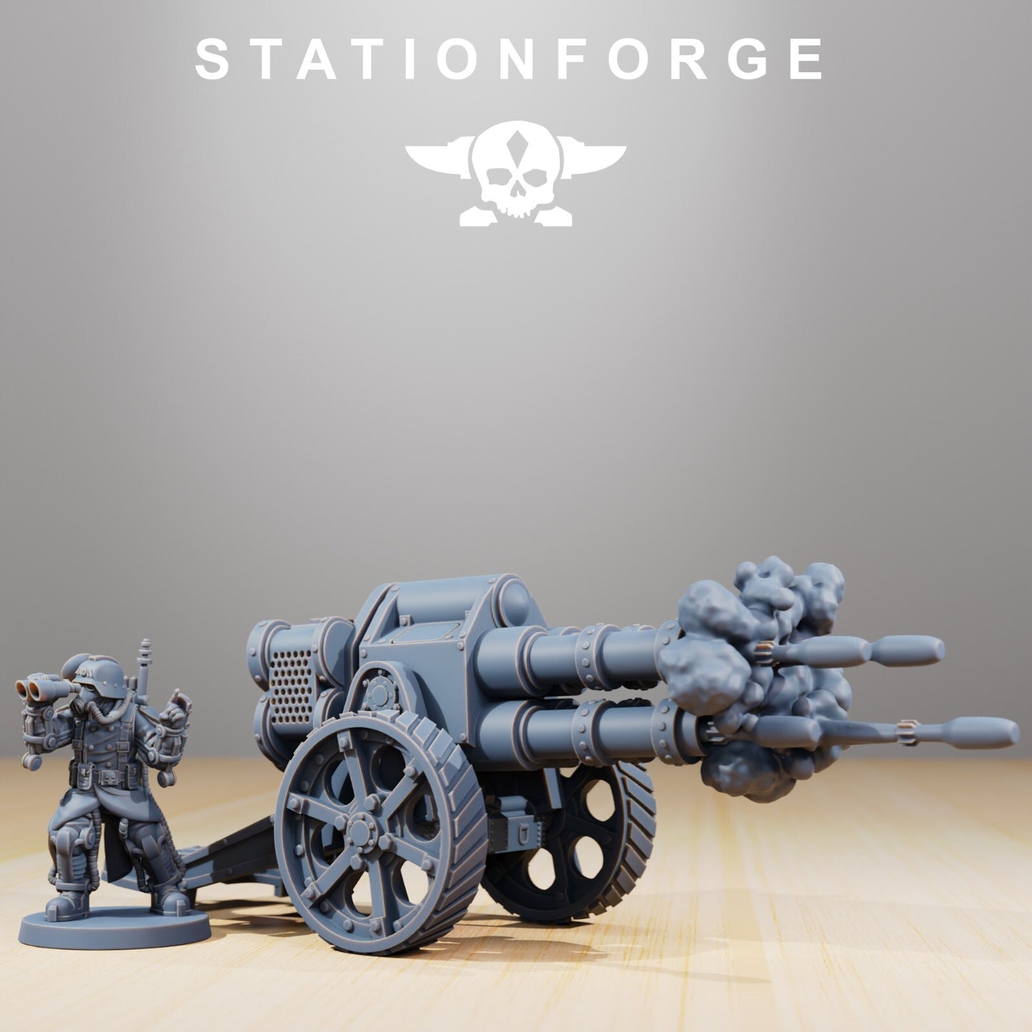 Imperial Soldiers Grim Guard Death Division Light Artillery Korps StationForge