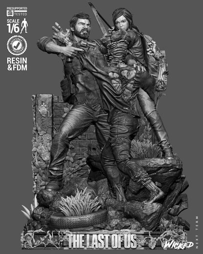 The Last of Us Diorama – Wicked 3D Printed 16K Unpainted Resin Model Kit 1:6