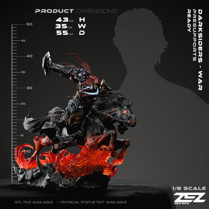 War Darksiders ZEZ 3D Printed 16K Unpainted Resin Model Kit 1:6 scale